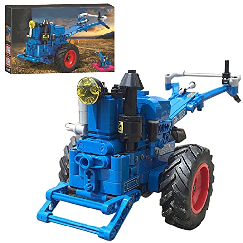 Koyae Technik Gehender Traktor Spielzeug, Blau, 248 Teile Konstruktionsspielzeug Kompatibel Lego