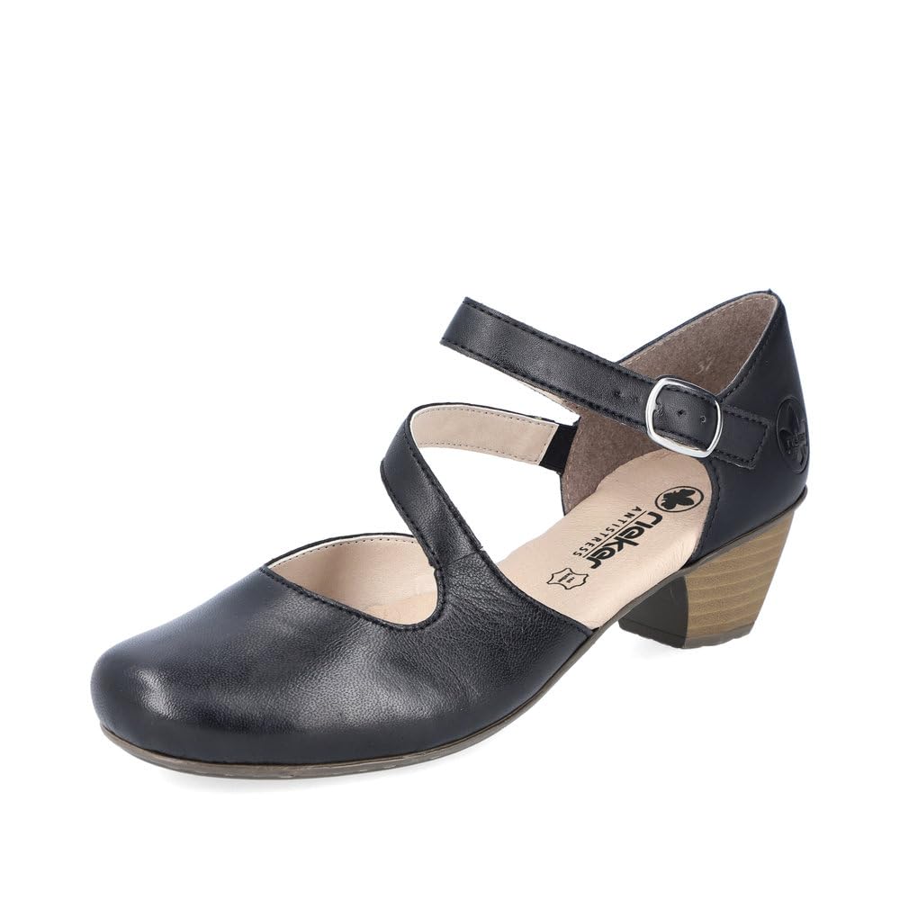 Rieker 47068 lage damesschoenen, zwart, 38 EU, zwart, 38 EU