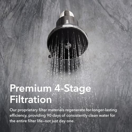 Image of AquaTru Shower - Advanced Shower Filter Removes Impurities from Hard Water to Support Healthy Skin, Scalp, Hair, Reduce Breakage, and Enhance Your Beauty and Self-Care Routine (Brushed Nickel)
