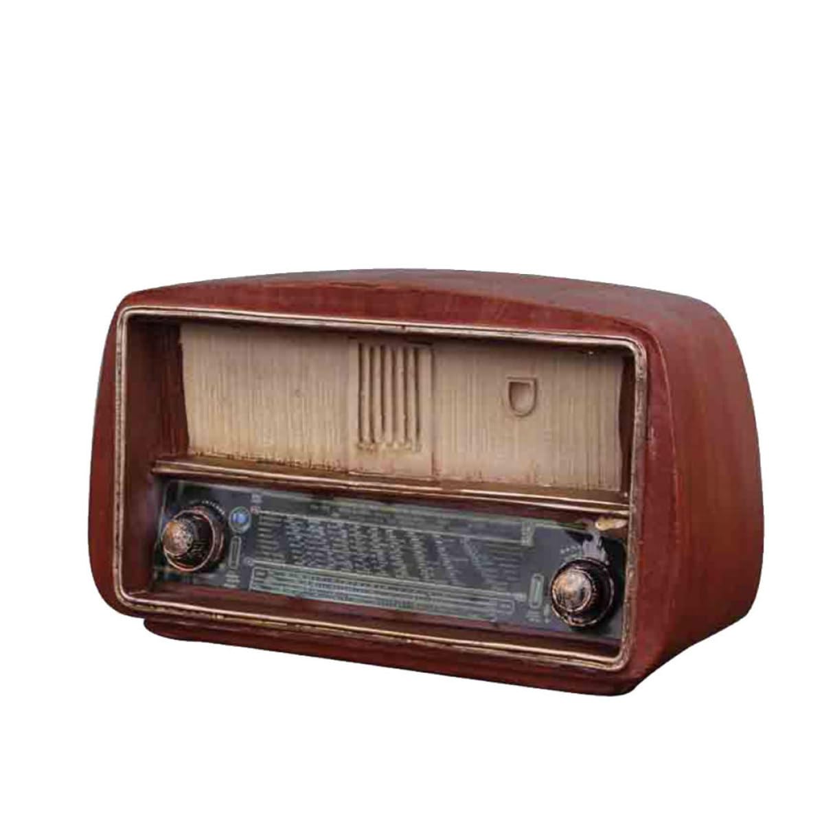 Radio retro de resina VINTORKY con diseño estético para hogar