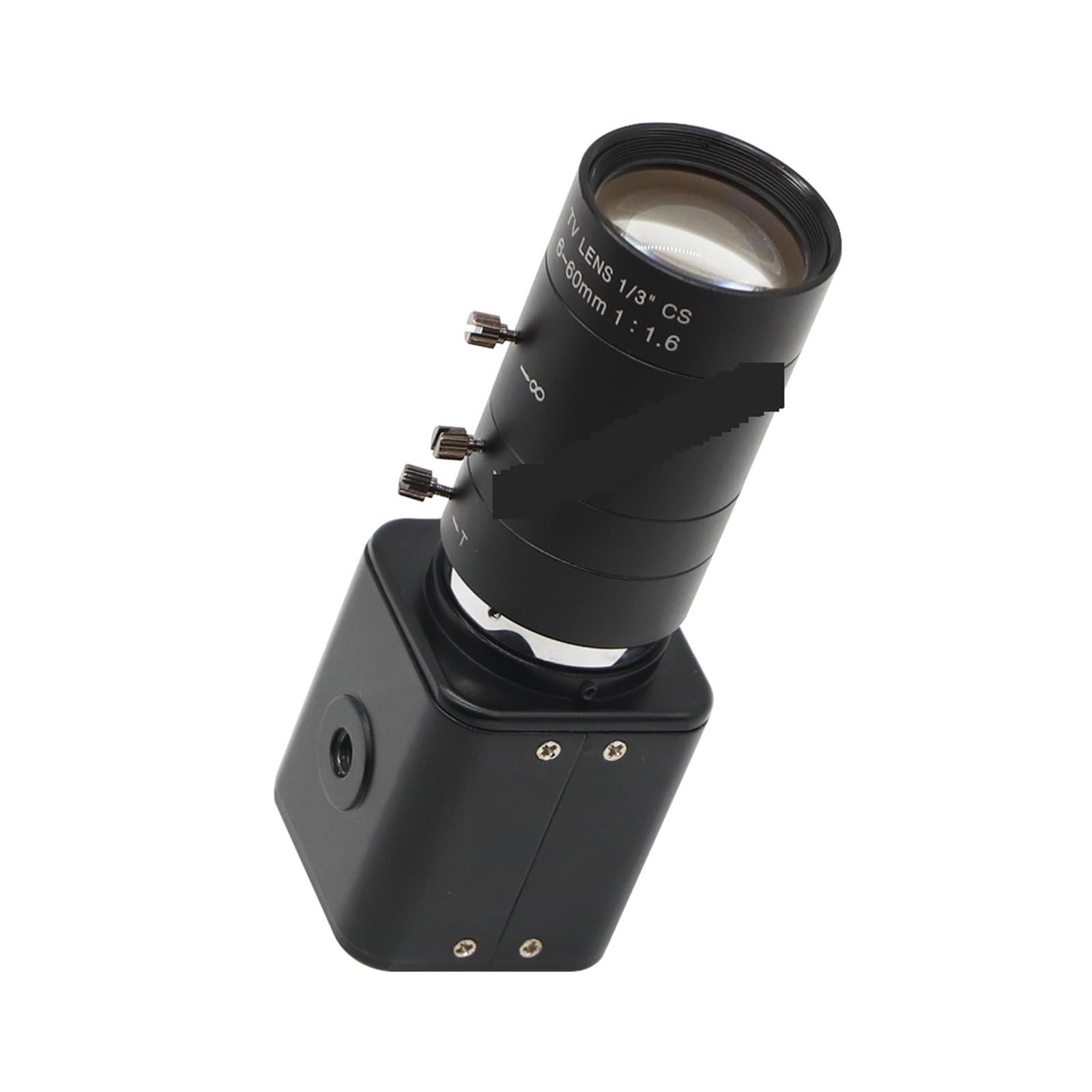 Microscope Lens, 2.0MP HD 1080p Video Live Stream Camera with 6-60mm 1/3" CS Mount Lens CCTV IR F1.6 Manual Iris Zoom Lens for Live Broadcast