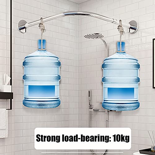 Tringle rideau douche extensible 120-165 barre courbe inox L