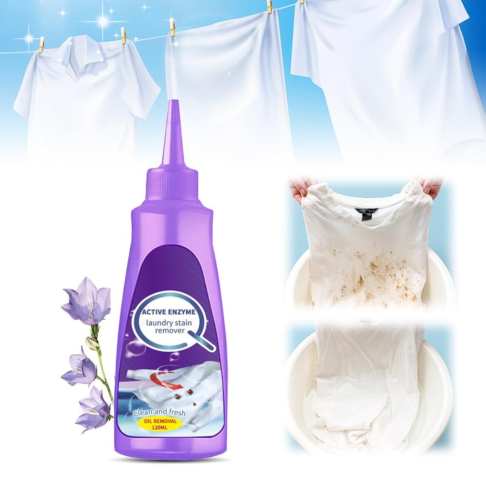 Detachant Textile Puissant pour Professionnels, Nettoyant Lave Linge Stain Remover Enzyme Actif (1)  
Puissant Enzyme Ac