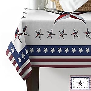Rectangle Tablecloth 60x84 inch July 4th Independence Day Payty USA Flag Stars Blue Red Stripe Waterproof Polyester Table Cloth Decorative Oil-Proof Table Cover for Dining Table Banquets Party Rectangle Tablecloth 60×84 inch July 4th Independence Day Payty USA Flag Stars Blue Red Stripe Waterproof Polyester Table Cloth Decorative Oil Proof Table Cover for Dining Table Banquets Party