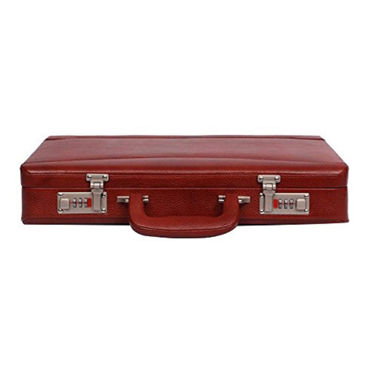 Tan Leather Office Expandable Briefcase | Travel Briefcase | Document Storage Briefcase | Dimensions:17" x 3" x 12" (L x W x H)-image-14