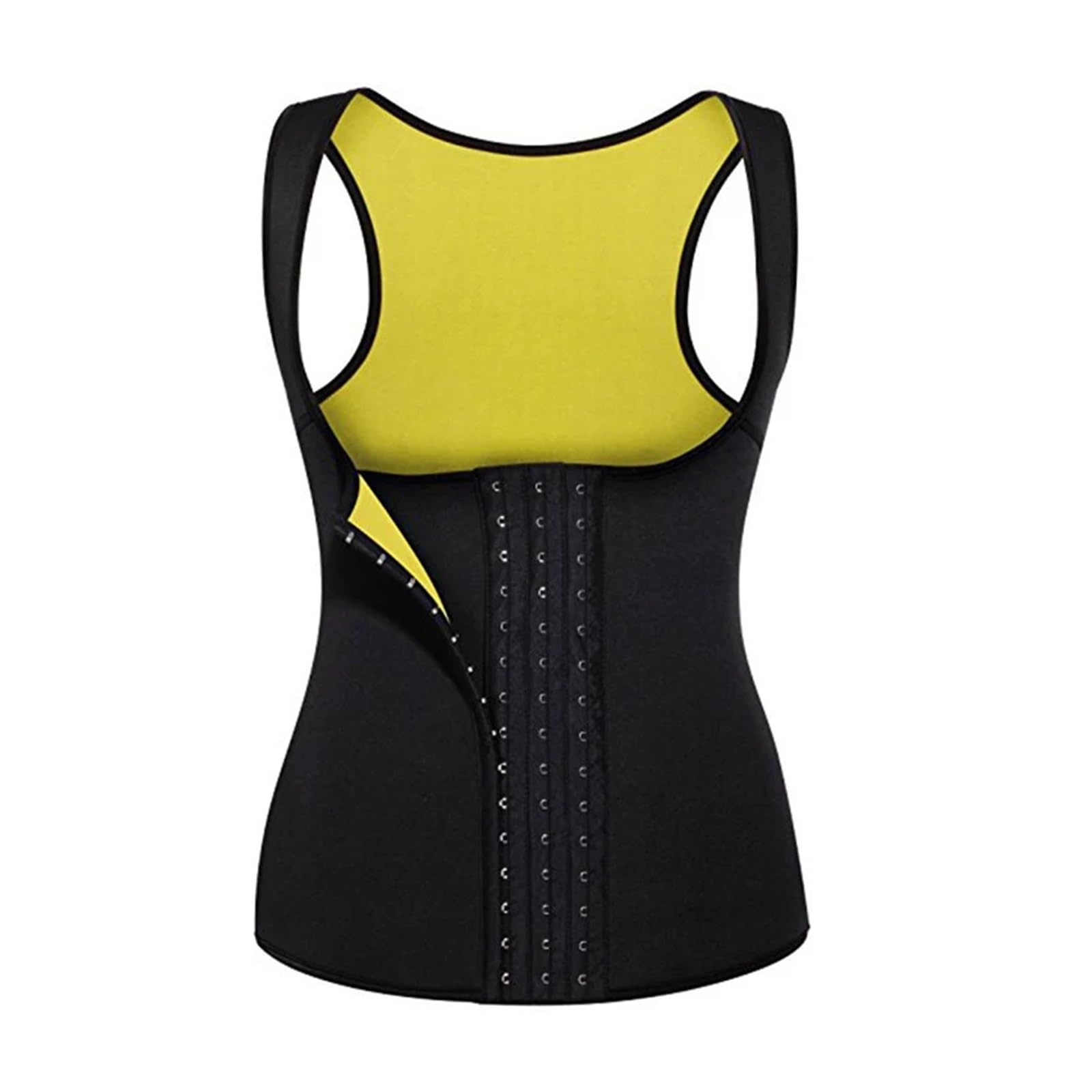 Ioeuiwp Women's Yellow Waist Trainer Girdles Slimming Belt Cincher Corset Neoprene Shaperwear Vest Tummy Body Shapers(,6Xl)