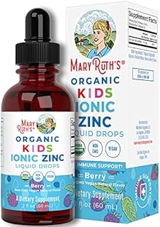 Zinc Supplements for Immune Support | Liquid Zinc Supplement | Ionic Zinc for Kids | Ages 4-13 | Zinc Sulfate | Skin Care Supplement | Vegan | Non-GMO | Gluten Free | 2 Fl Oz