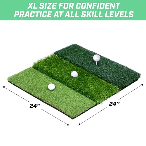 GoSports Tri-Turf XL 24x24 in Mat