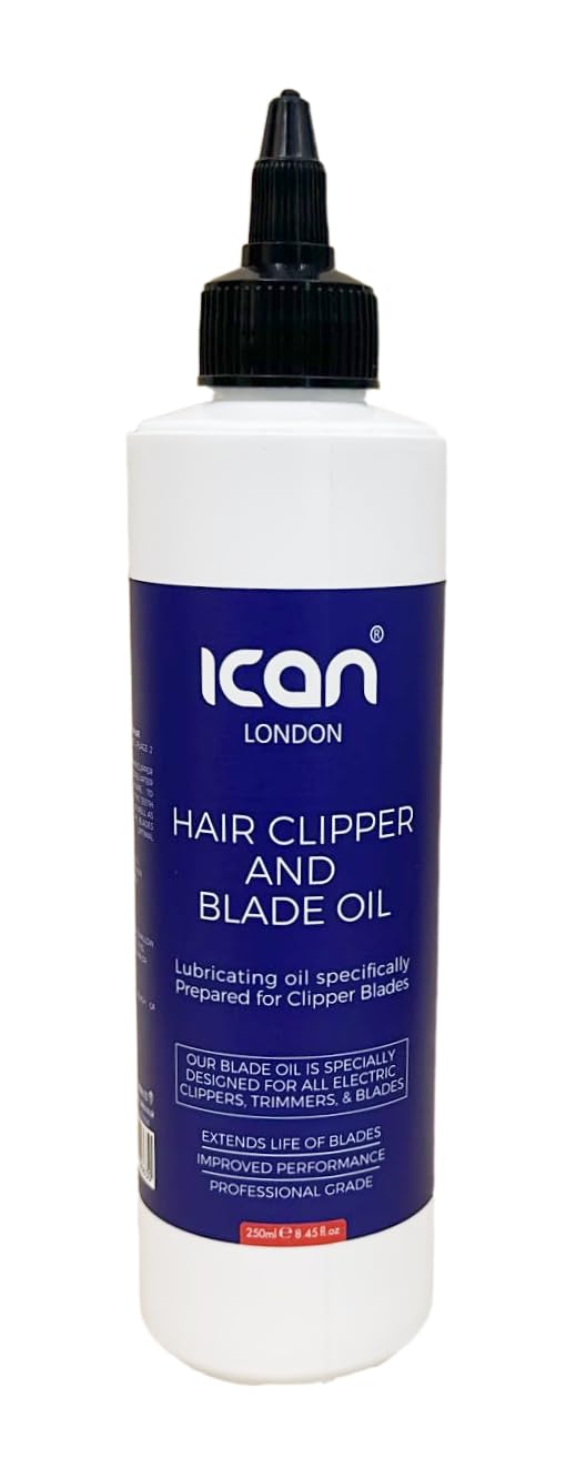 ican London Hair Clipper Oil, Blade Oil 250ml, Clear - Image 2