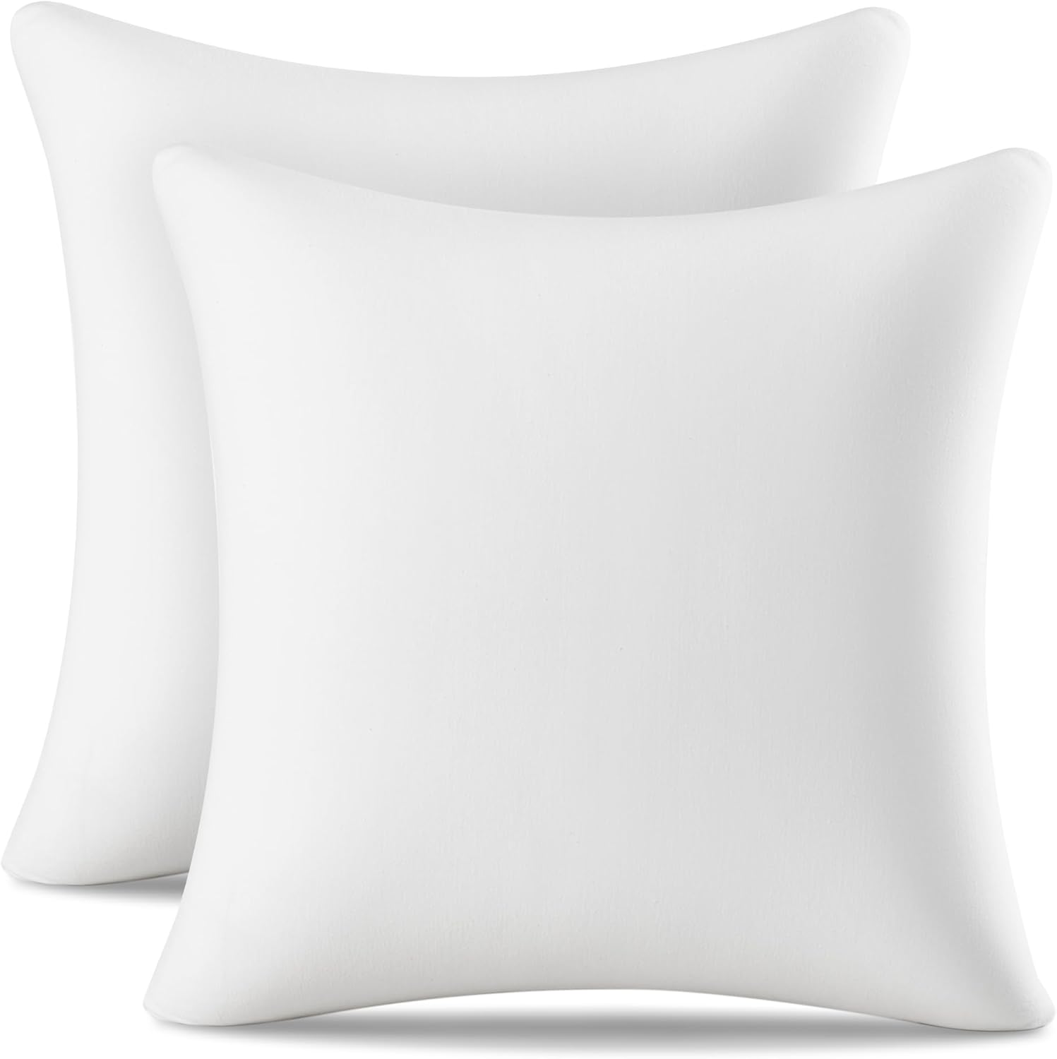 AM AEROMAX 22 ×22 Pillow Insert (Pack of 2) Memory Foam Throw Pillow Insert Sham Square for Decorative Cushion Bed Couch Sofa Without Deform After Longtime Use Pack of 2 22x22 Inch White
