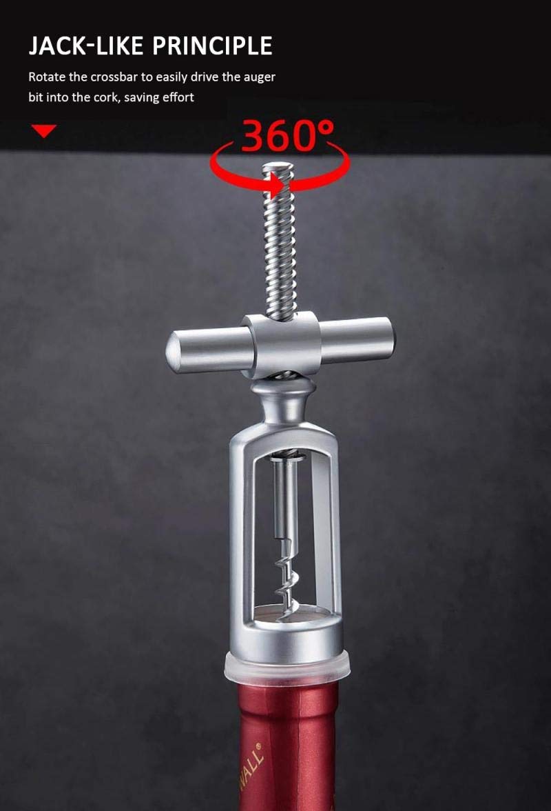 1 pz in lega di zinco cavatappi vino rosso apribottiglie portatile triangolo serratura sughero estrattore vino sughero Remover cucina Drinkware