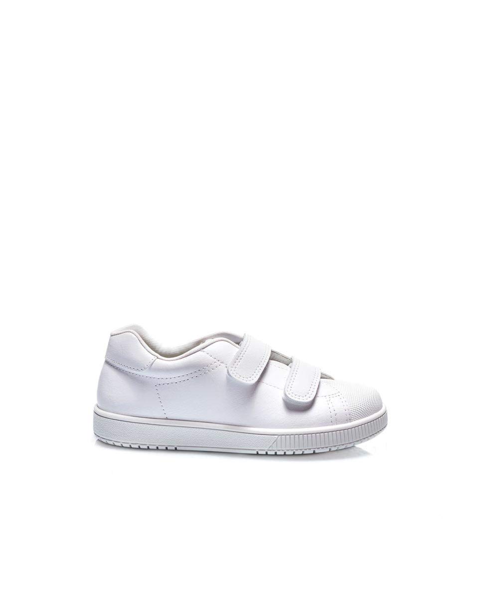TITANITOS KIDS FOOTWEAR Titanitos Zapato Deportivo colegial niña Piel Lavable Blanco - Cronos C750