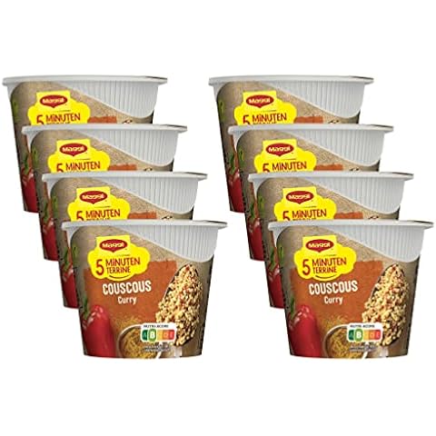 MAGGI Magic Orient Couscous Curry, leckeres Fertiggericht, Instant-Nudeln, aromatisch-pikant, mit Gemüse verfeinert, 8er Pack (8 x 70g) Cover