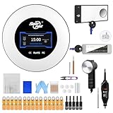 Super PDR Windshield Chip Repair Kit Smart Windshield Glasses Repair Kit with UV Curing Lamp Glass Repair Fluid High Speed Rotary Tool Auto Windshield Crack Repair Kit for Chips and Cracks