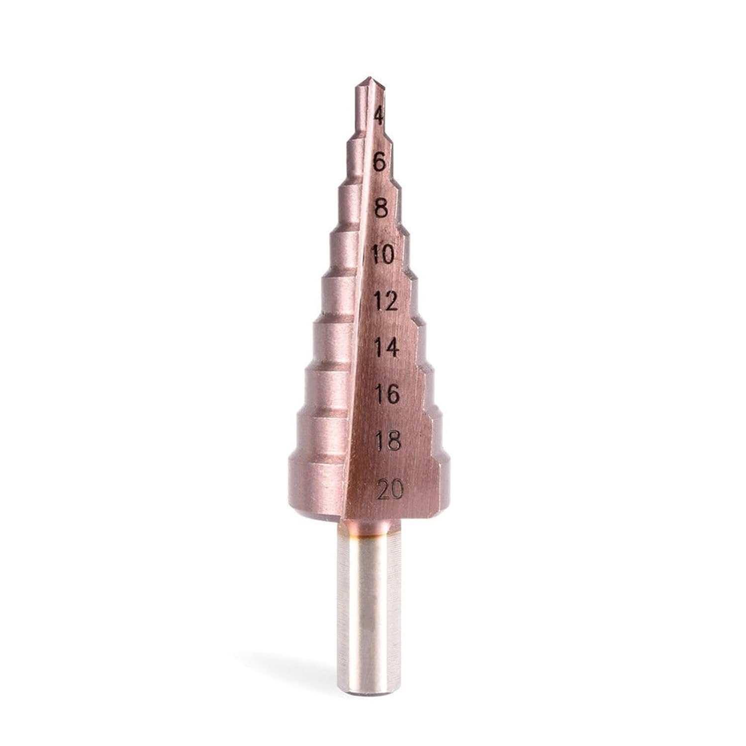 1Pcs Metal Drill 4-12/20/32mm Step Drill Bit HSSCO High Speed Steel Cone Cobalt Drill Bits Tool Set Hole Cutter for Stainless Steel(4-12mm(1PC))