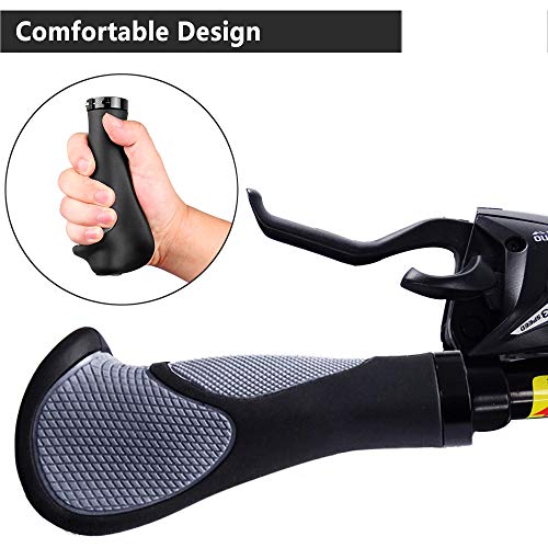Yakamoz LD-HW0023-US Bike Grips Handbars Comfort Soft Rubber Bicycle Handle Bar Grip thumb #2