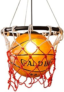Basketball Pendant Light Shades for Ceilings Glass Lamp Shades for Kitchen Creative Light Fitting E27 Lamp Holder Ceiling Lighting