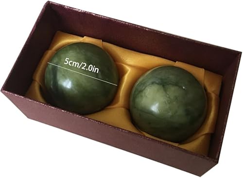 Miniatura 9 de Massage Ball Hand Massage Baoding Balls Jade Stress Relieve Exercise Roller Hand Health 2PCS