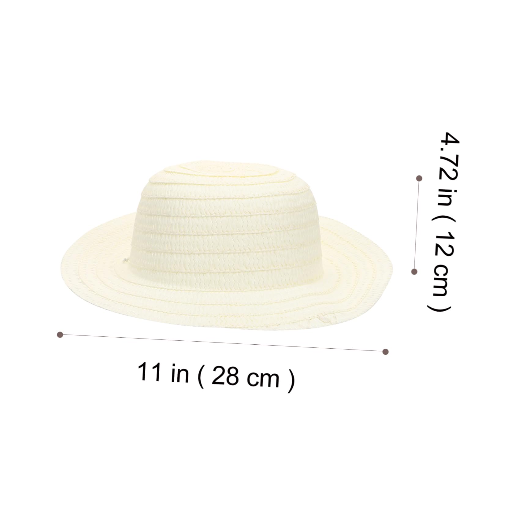 BESPORTBLE 1 Set DIY Plain for Craft Kit with Unpainted Hats Colors of Paint and Brushes for Creative Arts Parties and Imagination Growth