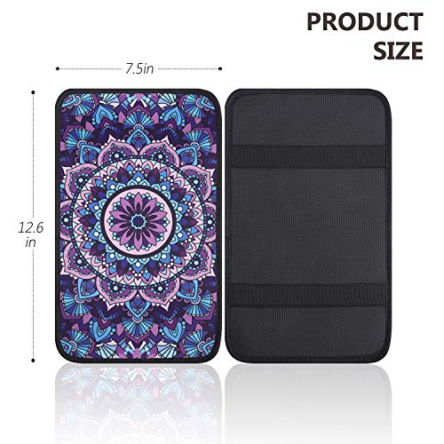 image for YR Vehicle Center Console Armrest Cover Pad, Universal Fit Soft Comfor