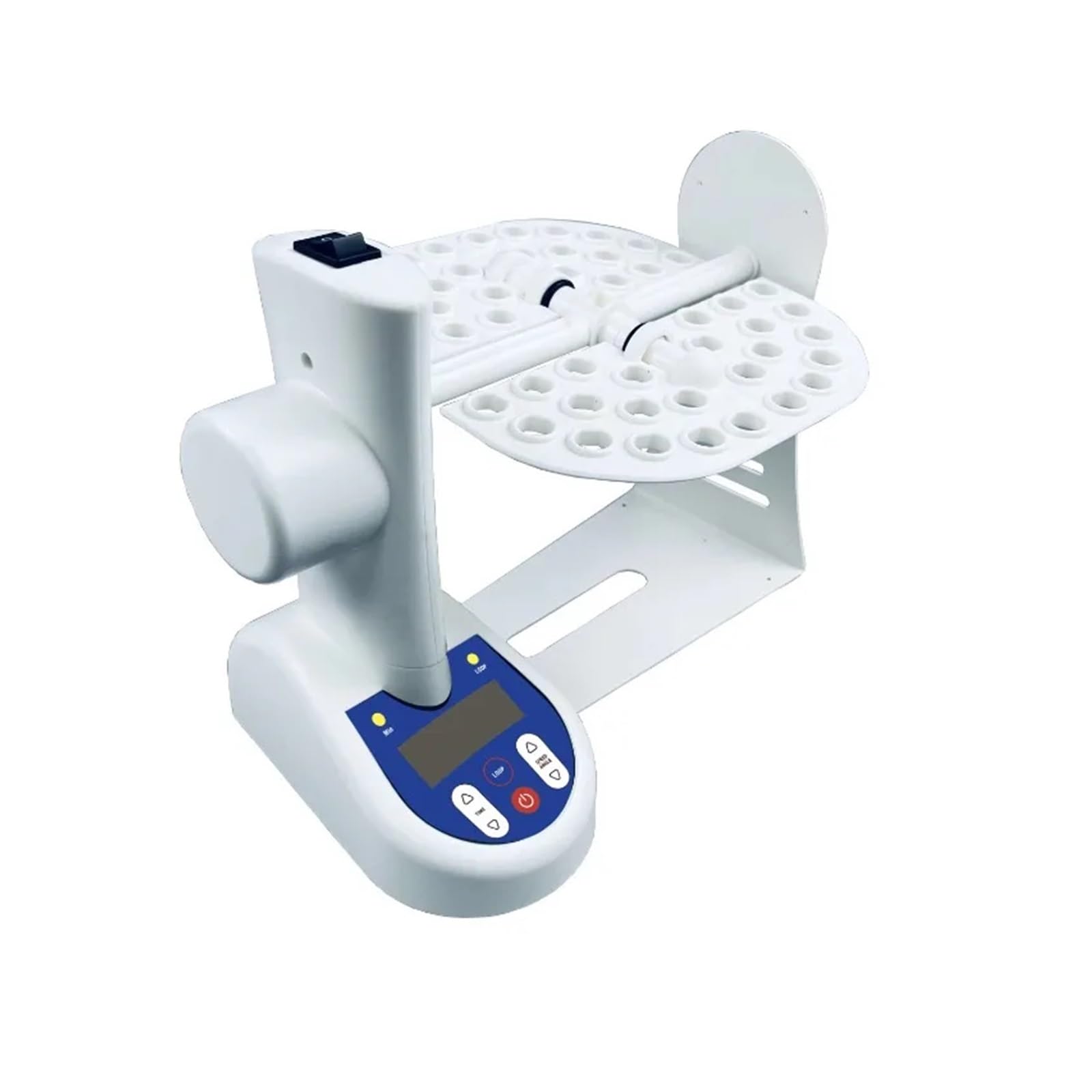 Labor-Wippschüttler, Laborausrüstung Kontinuierlicher/zeitgesteuerter Betrieb 10-40 U/min Labor-Multitube-Rollenschüttler 3D-Rotationsmischer for PCR-Röhrchen