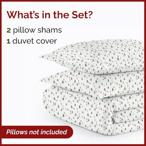 Image of Christmas Duvet Cover Cal King Size - 104 x 98, Christmas Trees 4