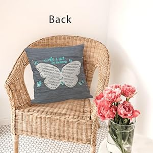 Asisitinheavenandwatchyoueverydaybutterflythrowpillowcoverinspirationalbutterflycushioncoverforsofabedhomedecor18x18inchgiftforawidowedfriend Urban Country Home Decor As i sit in heaven and watch you everyday butterfly throw pillow cover inspirational butterfly cushion cover for sofa bed home decor 18 x 18 inch gift for a widowed friend urban country home decor