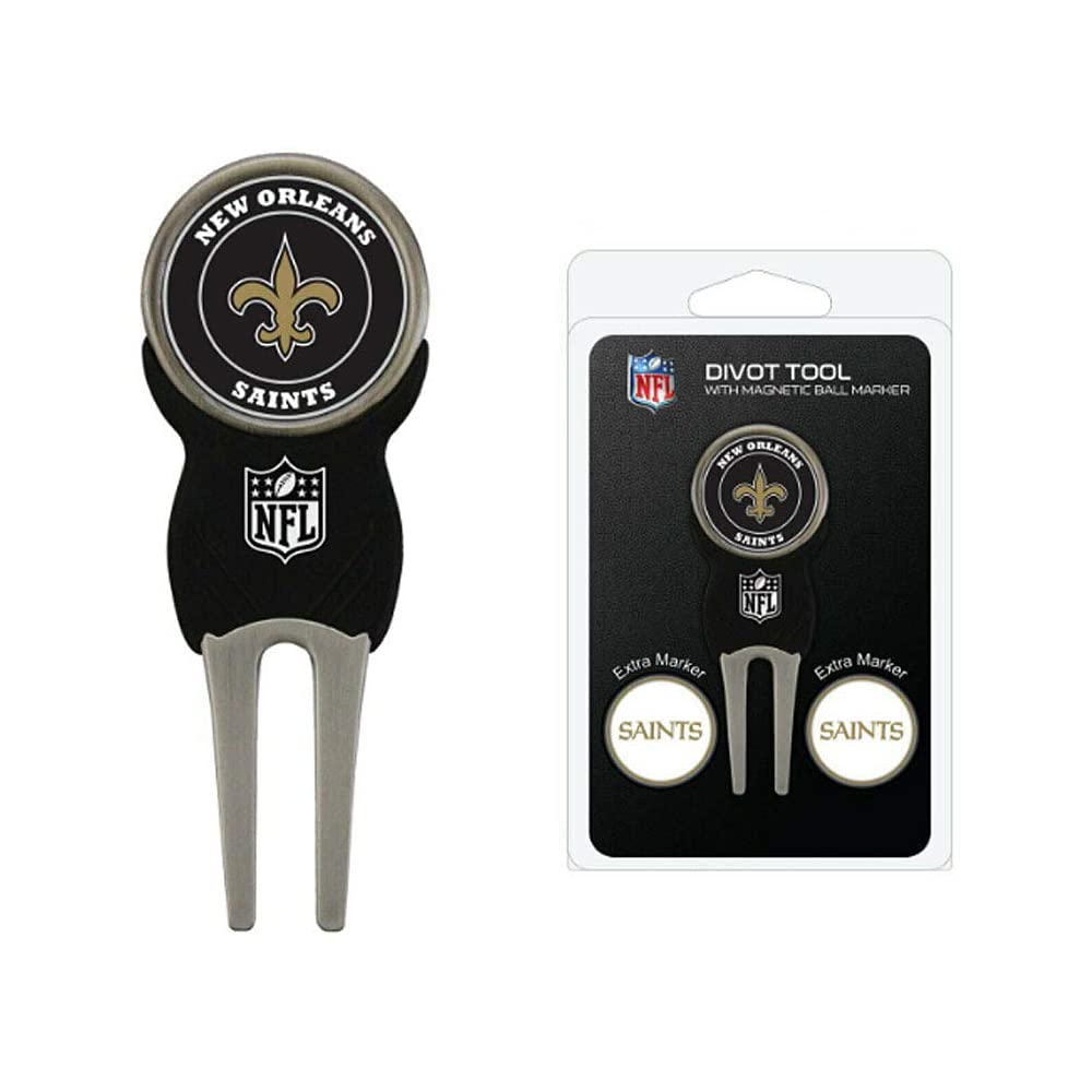 Divot Repair Tool with 3 Double-Sided Removable Magnetic Golf Ball Markers Lightweight & Highly Durable-Best Divot Fixer