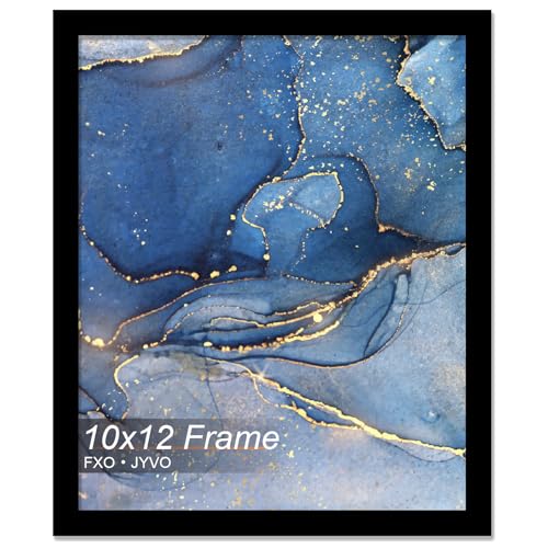 Fxojyvo 10x12 Picture Frame, Black Frame for 10 x 12 Inch Picture Poster Photo, Light Weight and High Transparent 10 by 12 Frame for Wall - 1 Pack/Black/10 x12