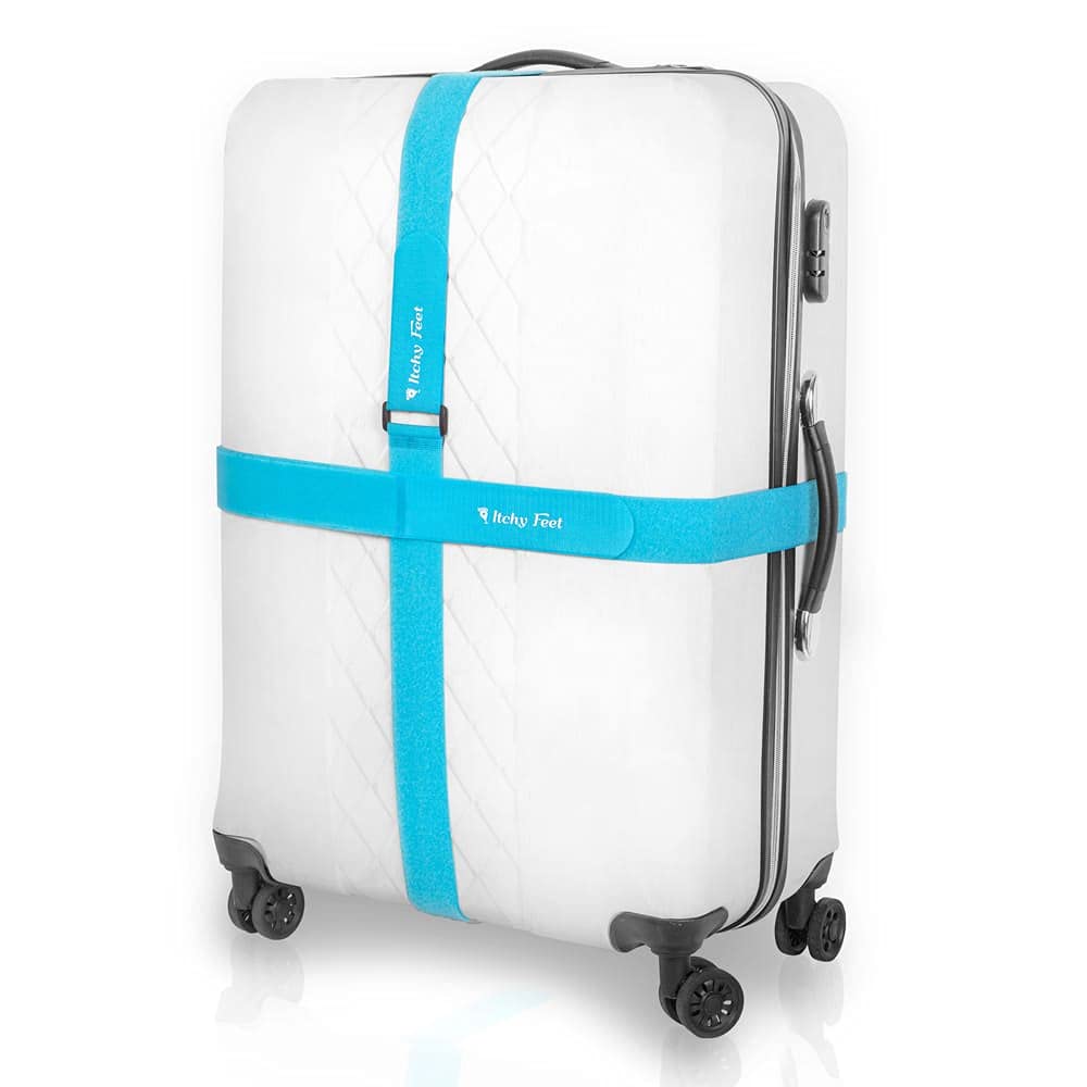Sangle à Bagages En Cuir - 2 Pièces, Pour Attacher Un Sac à Une Valise, Léger, Approuvé TSA, Voyage