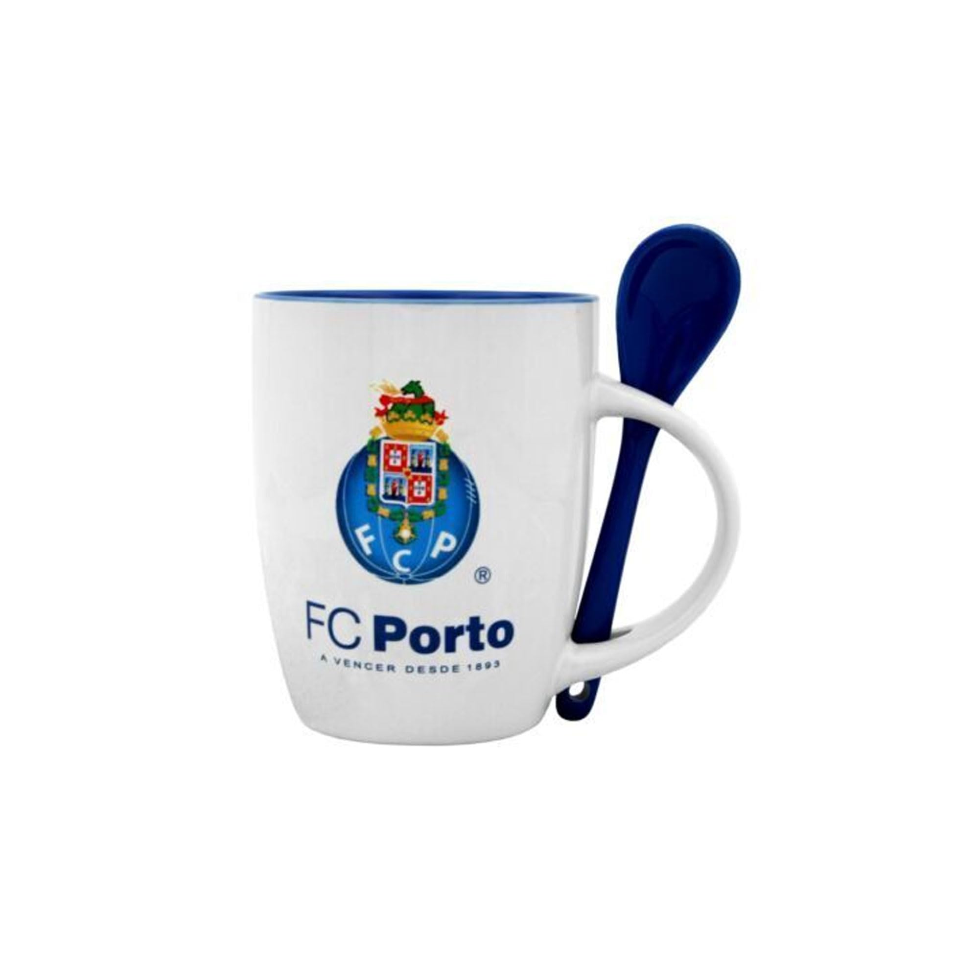 Porto Dragões - Juego de taza y cuchara de cerámica oficial del escudo del fútbol