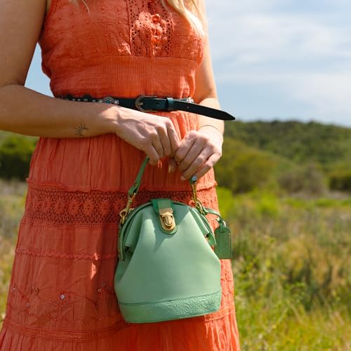 Image of OLD TREND Doctor Bucket Crossbody Handbag | Luxurious and Versatile Bag for Women | Genuine Cowhide Leather