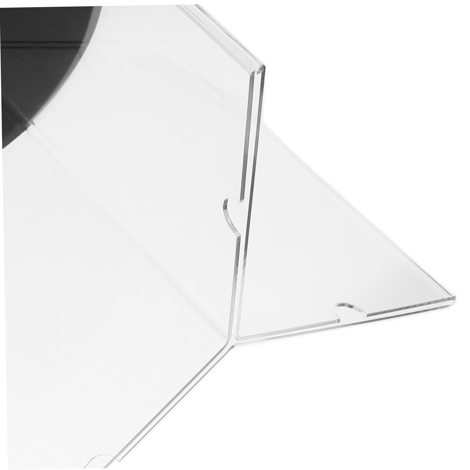 NUOBESTY Soporte con Base Elegante Giratorio de Menú de Escritorio y Alta Durabilidad de Acrílico Transparente Fácil de Instalar para Restaurantes