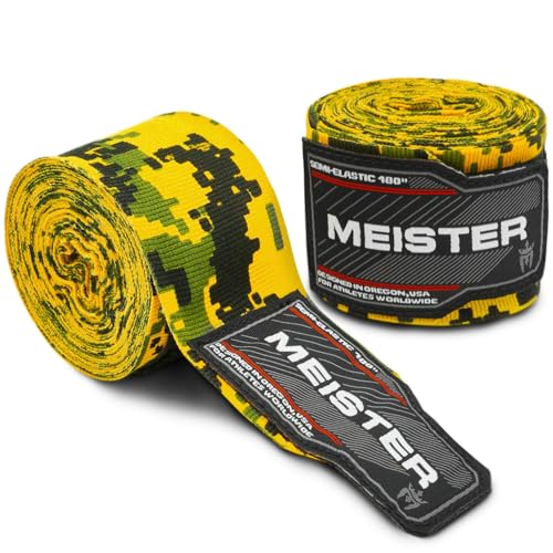 Meister Adult 180 Semi-Elastic Hand Wraps (Pair) - Army Camo