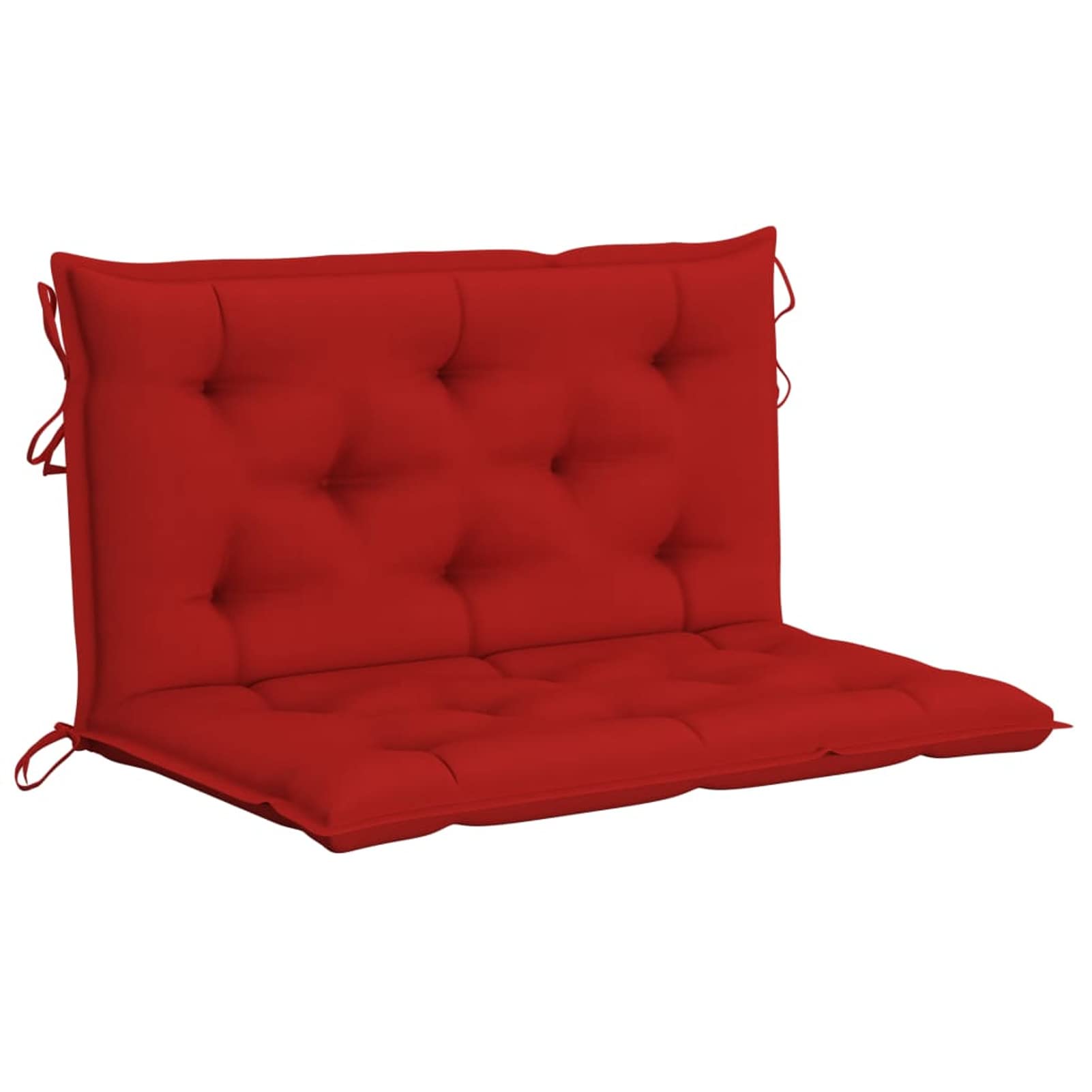 Gecheer Dondolo Hollywood con foglie di palma, cuscino da giardino a 2 posti, altalena da giardino, altalena, 35 x 99 x 202 cm (larghezza x profondità x altezza) in bambù, metallo