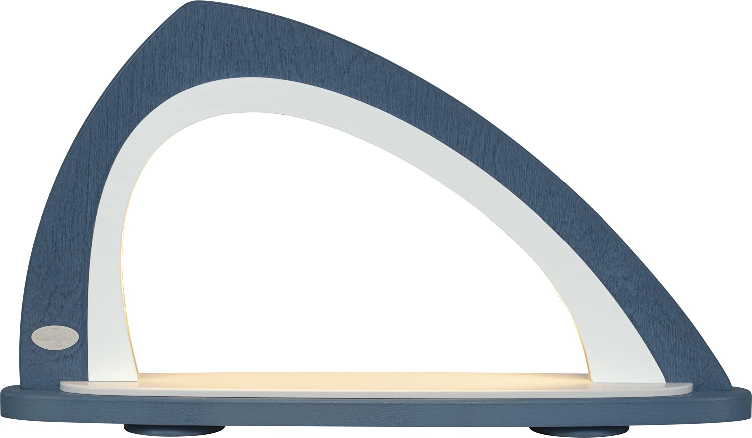 Arche à LED design asymétrique bicolore bleu blanc weigla