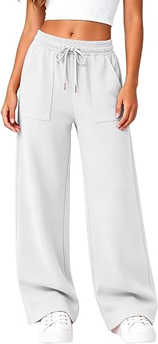 Sweat Pants for Womens Elastic Drawstring Athletic Joggers with Pockets