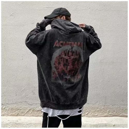 MLAFE Gothic Affliction Y2K Washed and Aged Cross Print Hooded Sweatshirt Men Women Grunge Hoodie4