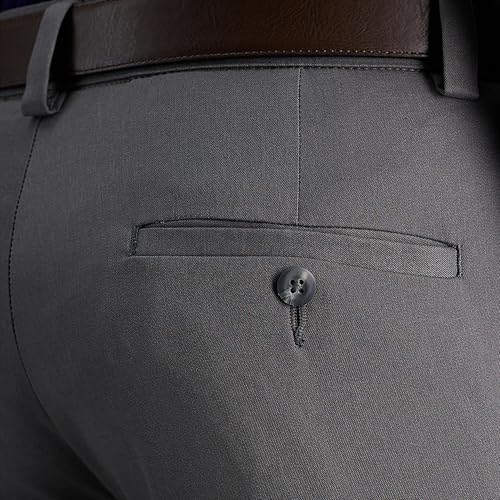 Image of Haggar Men's Cool Right Performance Flex Straight Fit Flat Front Pant