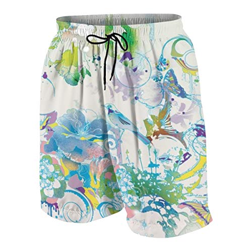 thin red line swim trunks