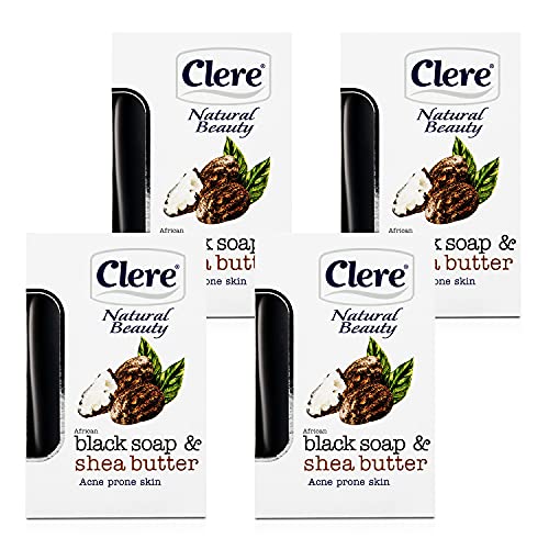 Clear Natural Beauty Soap (African Black Soap, 4 Pack)