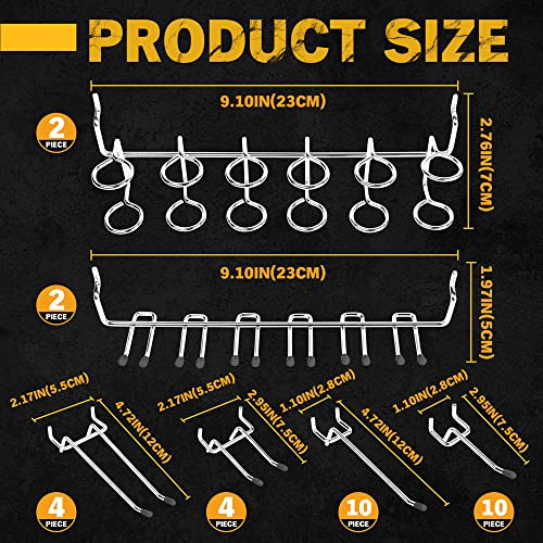Elead ED70007 260 Piece Pegboard Hooks 1/8 And 1/4 Inch Peg Board Organizer Accessories thumb #5