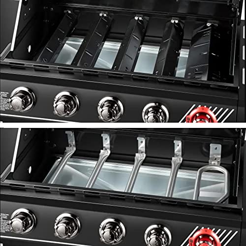 Image of Replacement Kit for Dyna-Glo 5-Burner Gas Grill DGH474CRP DGH474CRP-D DGH483CRP DGH483CRP-D DGH485CRP DGH485CRP-D, Heat Plate and Burner Kit for Dyna Glo 5 Burner Grill