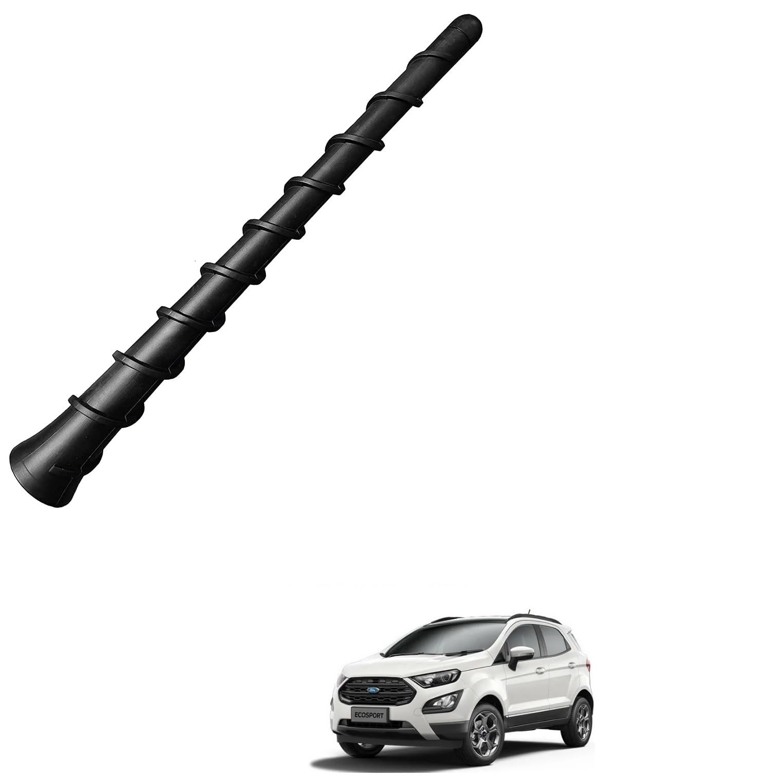 Auto Addict Vehicle Roof Mount Rubber Antenna Mast Flexible Car Replacement Antenna Black for Ford Ecosport-image-10