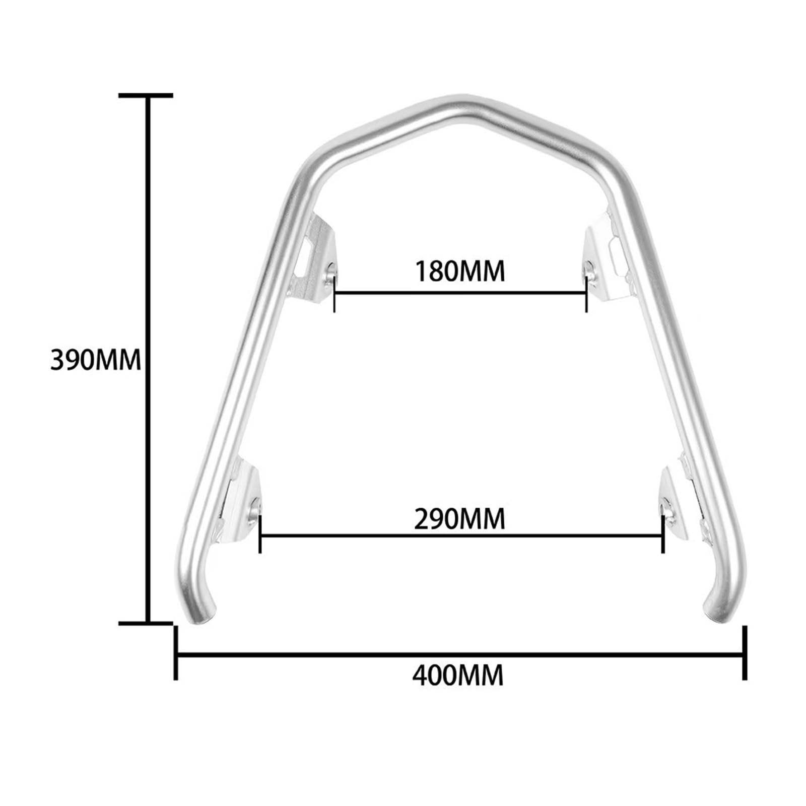 Supporto Portapacchi Posteriore Moto Per BMW Per R1300GS Per R 1300 GS Per GS1300 Moto Maniglia In Acciaio Inossidabile Grab Bar Bisaccia Staffa Per Bagagli Coda Cremagliera(Black)