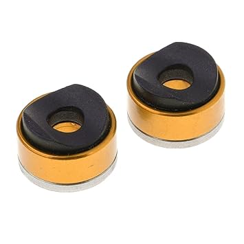 Meadawgs 2 Pieces Bike Quick Release Clip Bolt Lever Slider Wheel Hub Skewers Parts Golden