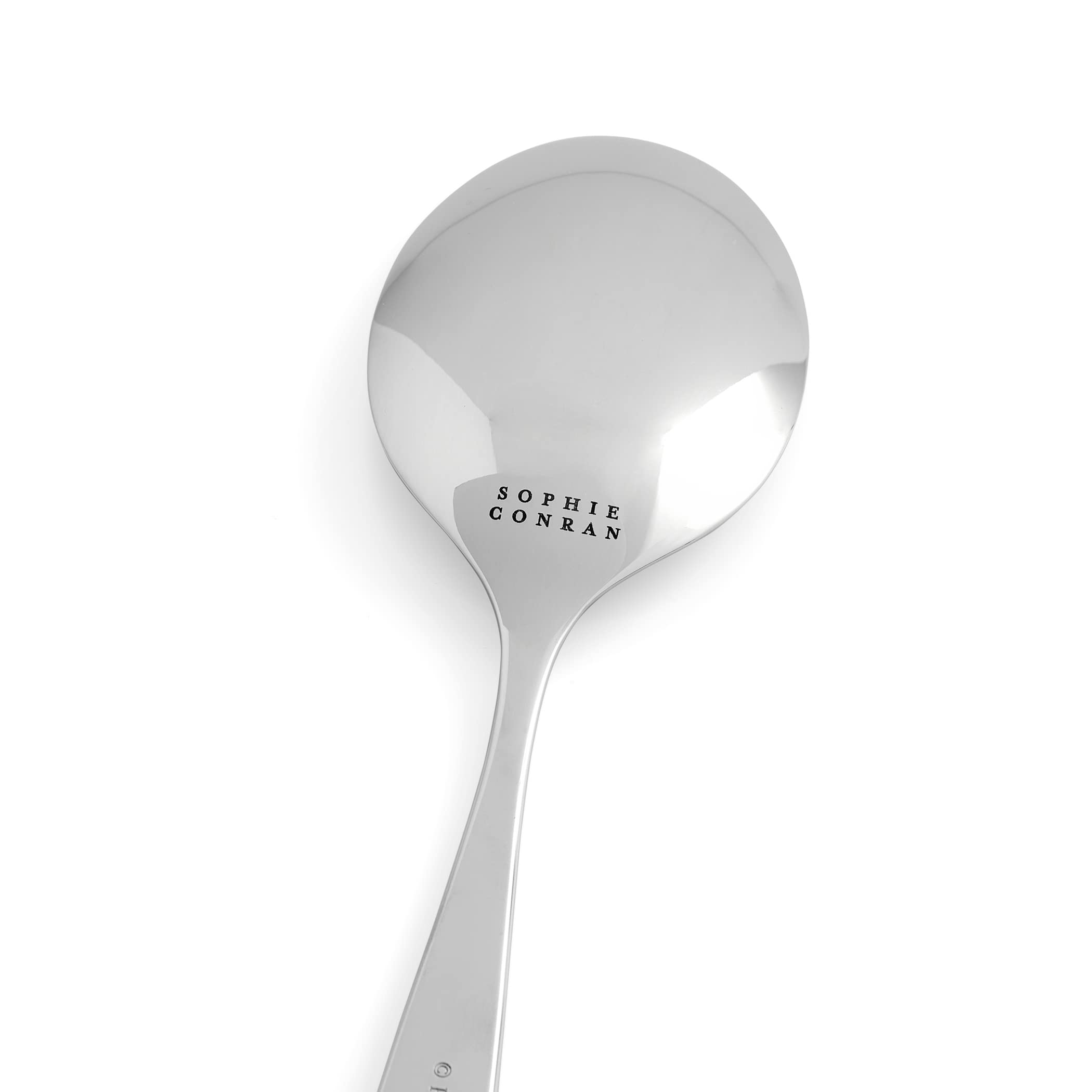 Portmeirion Sophie Conran Arbor Serving Spoon | 10-Inch | Made of Stainless Steel | Serving Spoon for Party, Banquet, or Buffet | Kitchen Basics | Dishwasher Safe