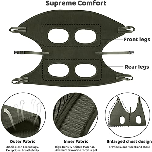 Image of FEEGO Pet Grooming Hammock for Small Dogs & Cats, Dog Grooming Hammock, Pet Grooming Sling, Dog Grooming Harness, Pet Nail Clip Bag for Grooming, Cat Grooming Sling for Trimming Nail and Ear /Eye Care