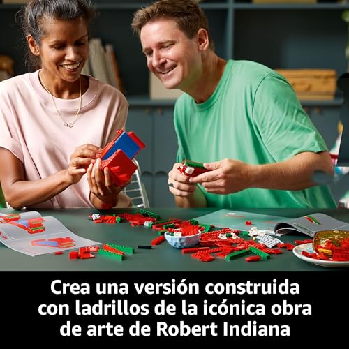 Miniatura 3 de LEGO Art Love Maqueta 3D para Construir para Adultos - Regalo para Parejas en San Valentín o Día de la Madre - Letras de Decoración para Casa y Dormitorio - Escultura Arte Pop 31214