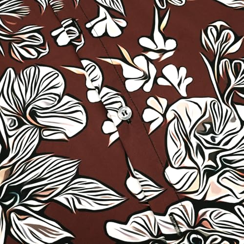 Image of Hawaiian Shirt for Men Tropical Shirts Summer Beach Button Down Short Sleeve Luau Aloha Floral Cruise Vacation Outfit 2026